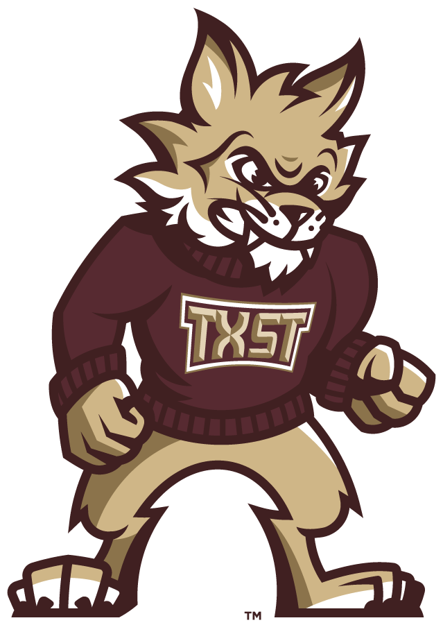 Texas State Bobcats 2021-Pres Mascot Logo v2 diy iron on heat transfer